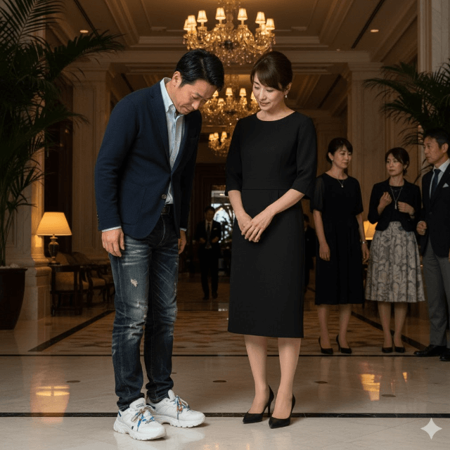 ホテルディナー服装40代 デニムやスニーカーはマナー違反?